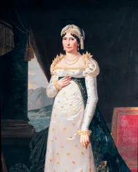 Retrato de Laetitia Bonaparte (Letizia Maria Ramolino) (1750-1836), madre de Napoleón Bonaparte (detalle)