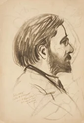 Boceto de retrato de Louis M. Eilshemius, 1903