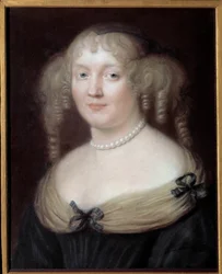 Retrato de Marie de Rabutin-Chantal, marquesa de Sevigne (1626-1696), mujer de letras