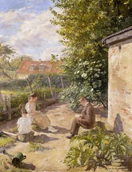 En el jardín