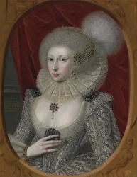 Retrato de mujer, posiblemente Elizabeth Pope (hacia 1585; vivió en 1624)
