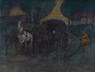 Un camino rural en Polonia, c1901, 1905