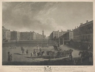 Esta vista de Hanover Square