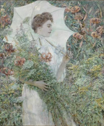 El parasol blanco