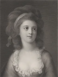 Retrato de medio cuerpo de Sophie o Apollonia Helena Potocka como una niña, 1872