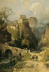 Garganta y ermita de San Romedio cerca de Val di Non