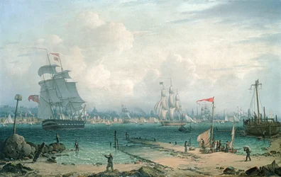 Vista de Liverpool, desde Cheshire