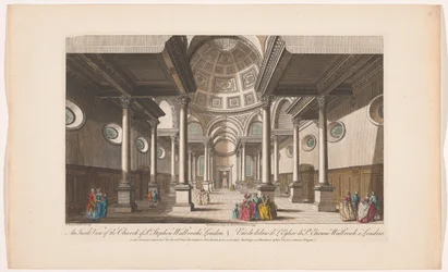 Vista del interior de la iglesia de San Esteban Walbrook en Londres Una vista interior de la iglesia de St Stephen Walbrooke London (título sobre el objeto) Londres (título de la serie)