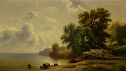Paisaje con campamento, n.d.