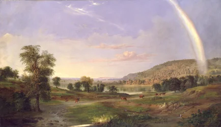 Paisaje con arco iris, 1859