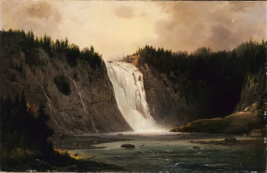 Cascada en Mont-Morency, 1864