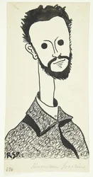 Retrato del pintor y ceramista Chr. Joachim (1870-1943)