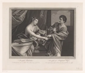 José y la esposa de Potifar Josephi Pudicitia / Joseph y la esposa de Potifar (título sobre el objeto)