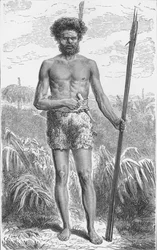 Nativo de Australia, c. 1885, 1890