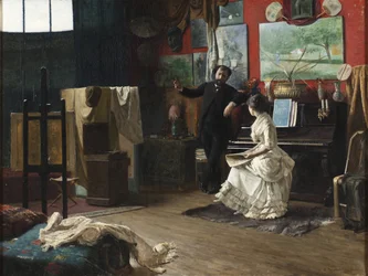 Intermezzo, de Thegerstrom, Robert (1857-1919). Óleo sobre lienzo