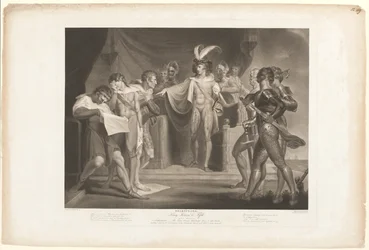 El rey Enrique condenando a Cambridge, Scroop y Northumberland
