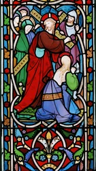 Cristo llevando la Cruz y María Magdalena