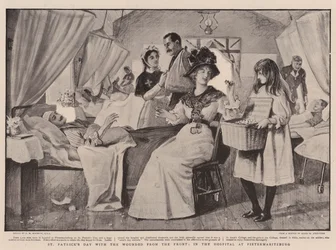 Día de San Patricio con los heridos del frente, en el hospital de Pietermaritzburg