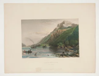 Montaña Negra (Lago George), ilustración para Nathaniel Parker Willis