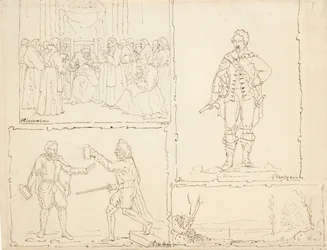 Cuatro bocetos, 1824