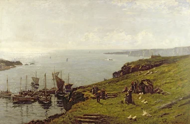 Sobre el mar iluminado por el sol