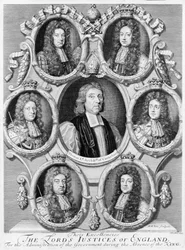 Los jueces supremos de Inglaterra, 1695