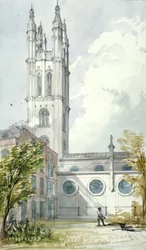 Iglesia de San Miguel, Cornhill, Ciudad de Londres, 1837