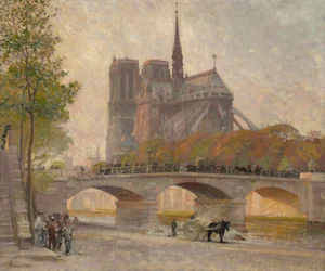 Notre Dame de París, c.1890 (óleo sobre lienzo)