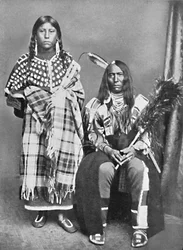 Un jefe sioux y su esposa, 1912