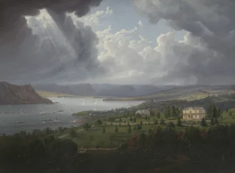 Vista del Río Hudson desde Tarrytown Heights