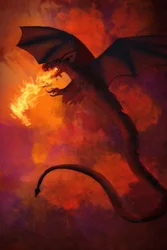 Dragón de fuego, 2022 (digital)
