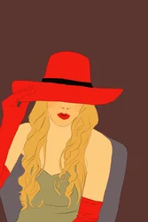 Terciopelo rojo, 2022 (digital)