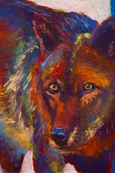 Stare Down, 2019 (óleo sobre panel)