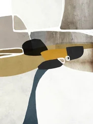 Formas abstractas con tonos terrosos