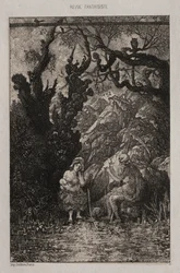 La muerte y la joven madre, 1861