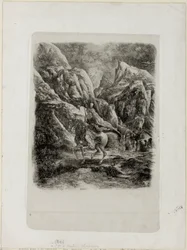 Jinete en las montañas