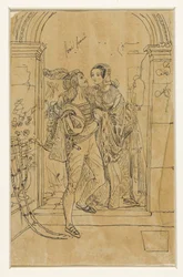 Romeo y Julieta en traje del siglo XV