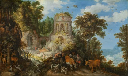 Paisaje con la huida a Egipto