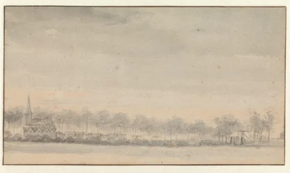 El pueblo de Nederhorst y el castillo desde el sur
Vista del pueblo de Nederhorst den Berg, visto desde el sureste