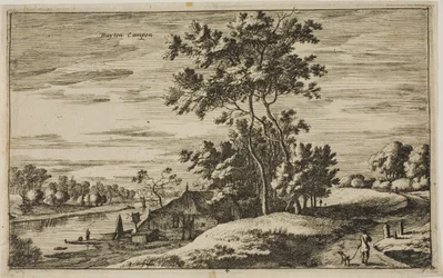 Vista Cerca de Kampen, lámina 4 de Vistas de Pueblos Holandeses