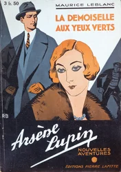 Portada de "La muchacha de los ojos verdes" de "Las nuevas aventuras de Arsène Lupin" de Maurice Leblanc (1864-1941)