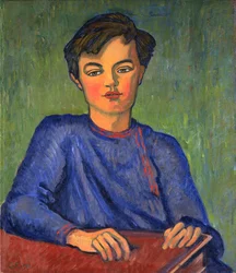 Retrato de Julian, el hijo del artista, de 10 años de edad