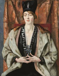 Retrato del árbol de la viola (óleo sobre lienzo)