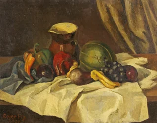 Naturaleza Muerta - Fruta con Jarra