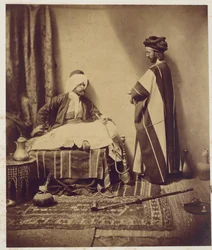 Una conversación mientras se fuma, 1858