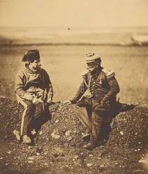 General Cisse y Oficial de Estado Mayor.