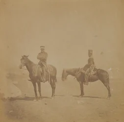 General Sir John Pennefather y un ordenanza, 1855