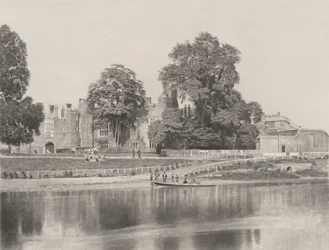 Hampton Court en el Támesis