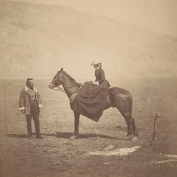 Henry Duberly y la Sra. Duberly, 1855