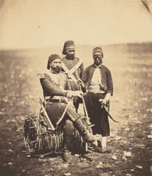 Ismail Pachá y asistentes